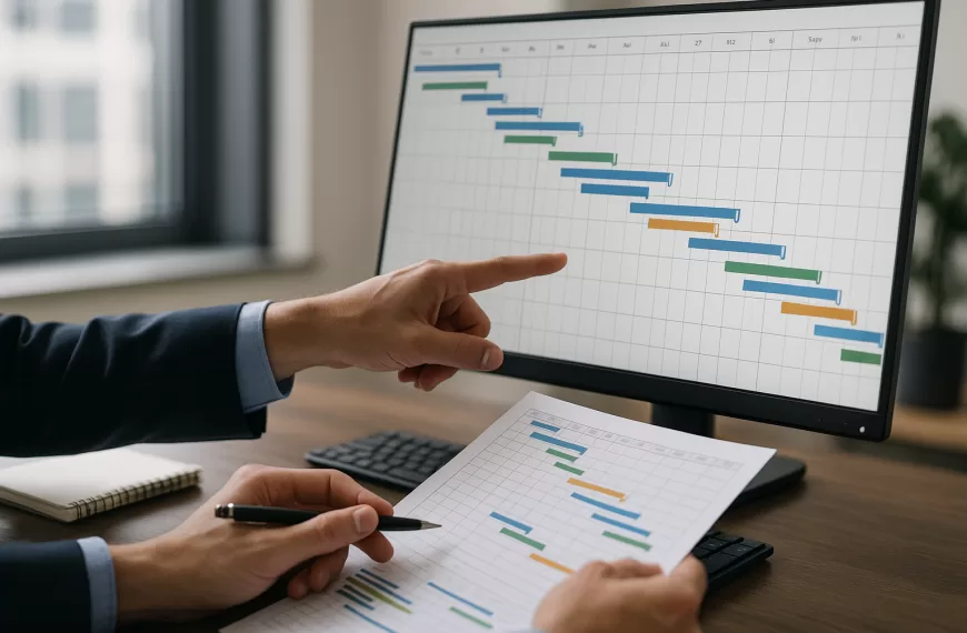 diagrama de Gantt gestión proyectos